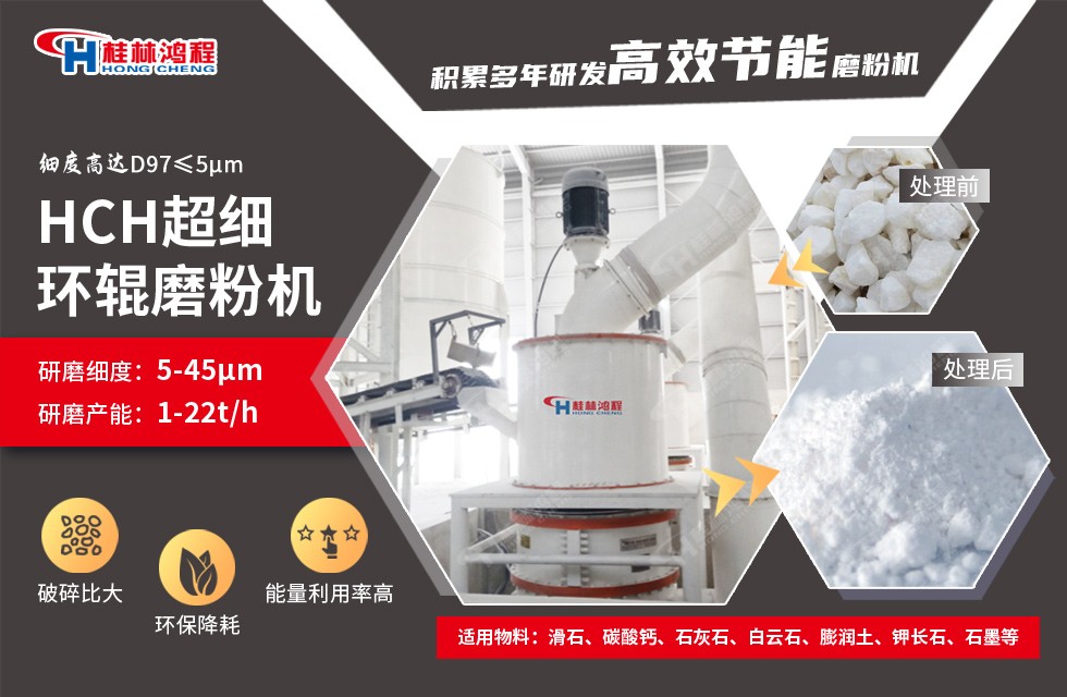 重質碳酸鈣生產線設備方案,超細磨粉機設備