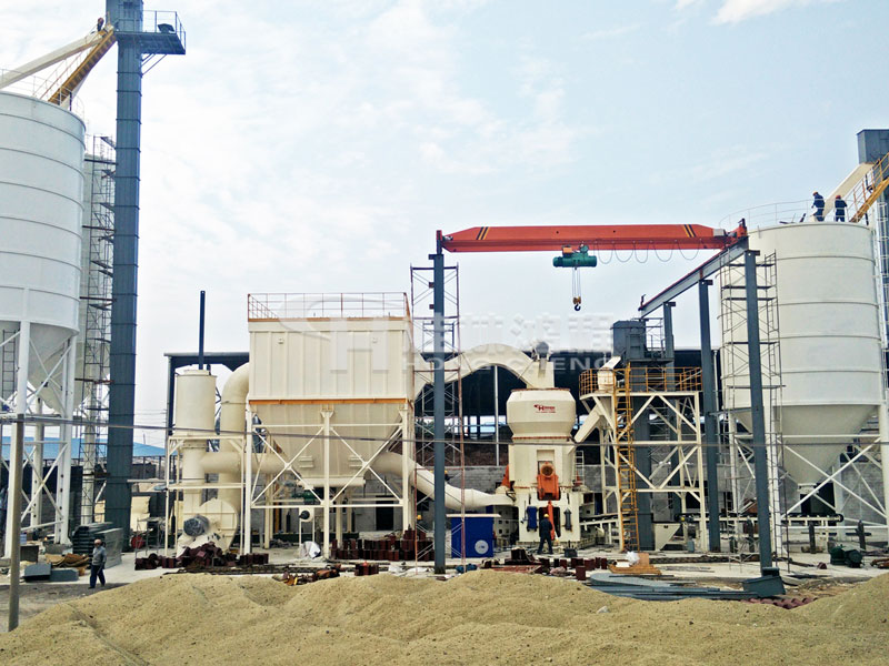 方解石粉，磨粉生產線，立式磨粉機，方解石磨粉機，立磨，磨粉機械，磨粉設備，桂林鴻程